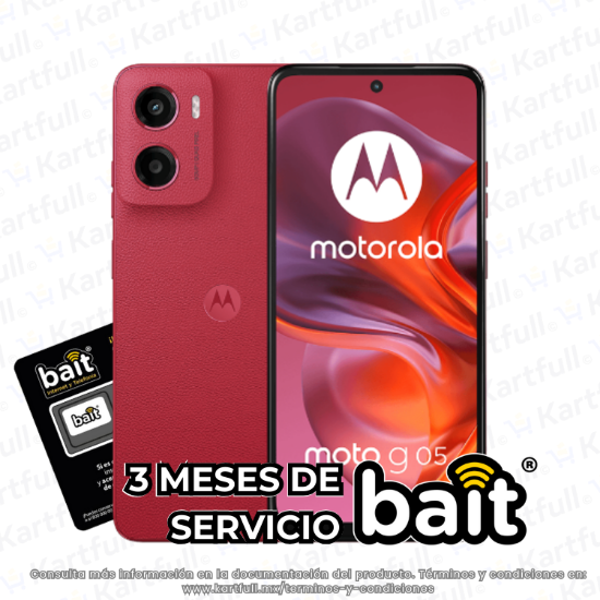 Imagen de Motorola G05 4Gb Ram 128Gb Rojo Mx